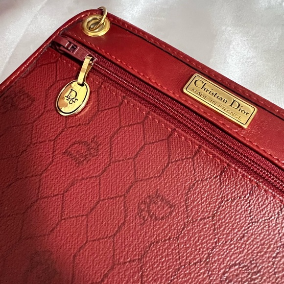 Dior Red Vintage Logo Bucket Bag - Picture 16 of 16